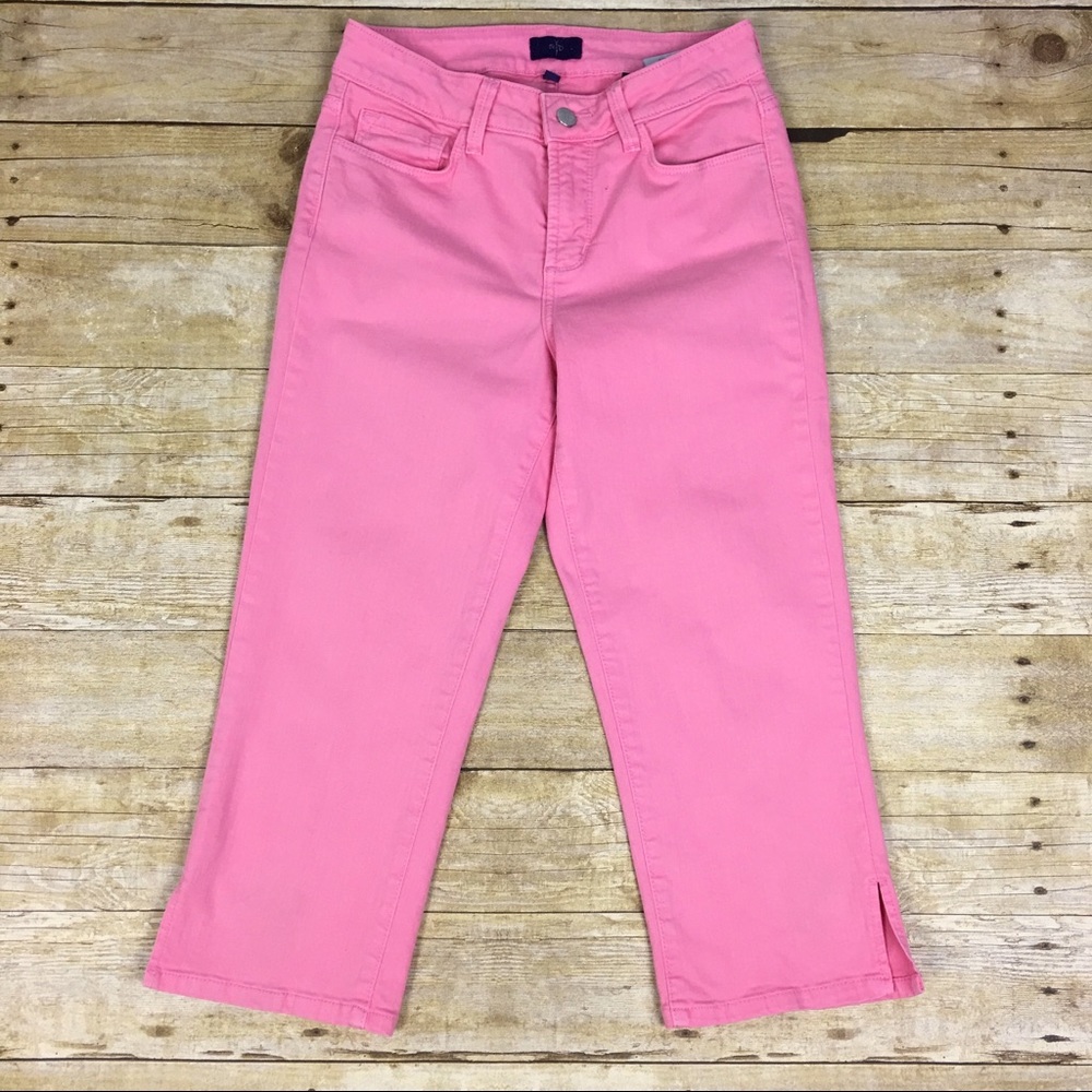 NYDJ | Pink Stretch Crop Jeans | size 2